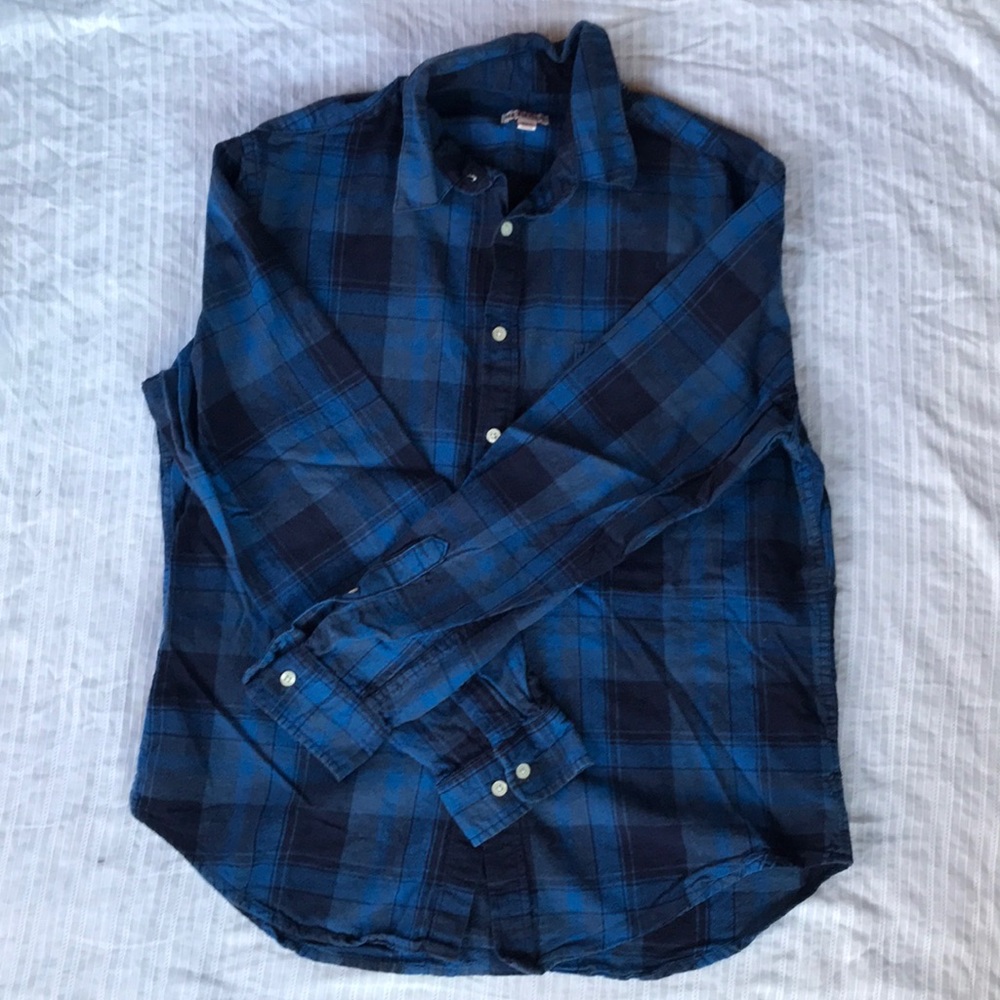 Men’s Merona Blue Flannel Long Sleeve